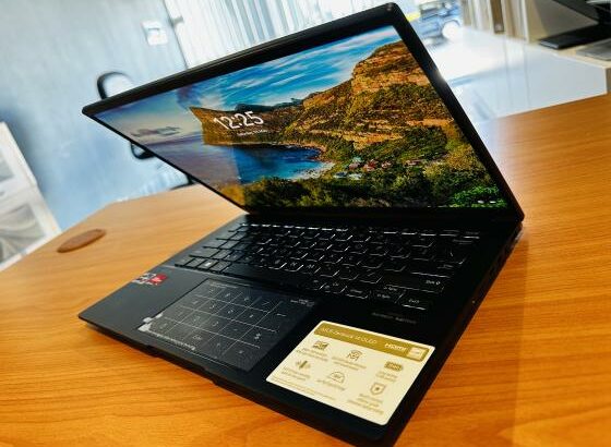 ✨ *Top de Gama* ✨  *ASUS ZenBook 14-UM3402Y Notebook PC OLED Quiet Blue AMD Ryzen 7730U 2.20GHz 8 Cores 16 Threads With turbo boost up to 4.50GHz*, 16