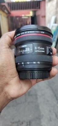 lente Canon 8-15mm olho de peixe