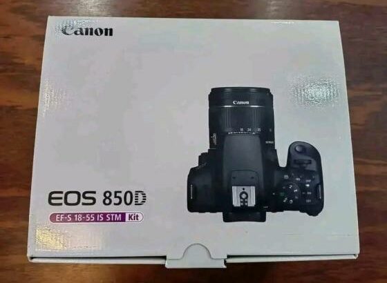 Canon EOS 850DD na caixa