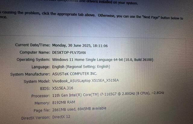 Asus VivoBook I7-11TH Gen, Design Fino e moderno