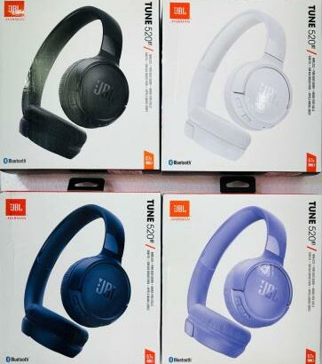 JBL Headphones Tune 520BT. NOVOS, SELADOS