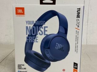 JBL Headphones Tune 670NC, Adaptive  Noise Cancelling. Tune 670, NOVOS, SELADOS