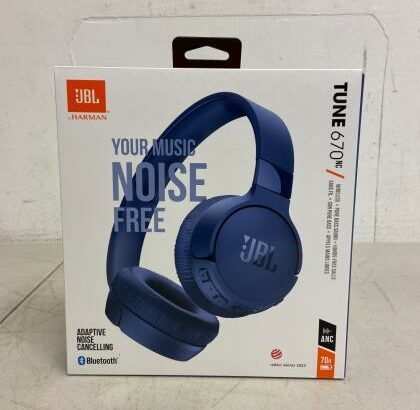 JBL Headphones Tune 670NC, Adaptive  Noise Cancelling. Tune 670, NOVOS, SELADOS