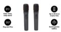 Microfone Duplo JBL Wireless. Microphone. NOVOS, SELADOS