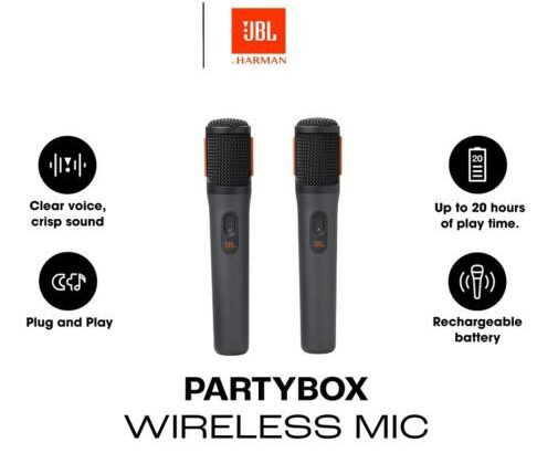 Microfone Duplo JBL Wireless. Microphone. NOVOS, SELADOS