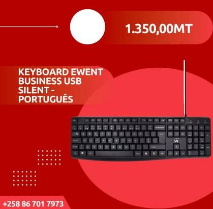 Teclados Português Silencioso EWENT Business