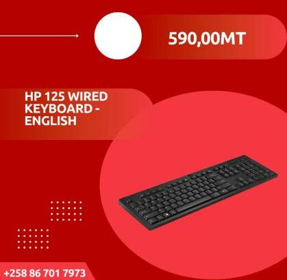 Teclados USB Inglês HP 125