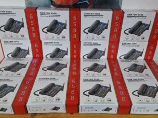 Telefone Fixo Sem Fio ETS 6588 GSM Com Slot Para Cartão SIM, (PREÇO PROMOCIONAL). NOVOS E SELADOS.