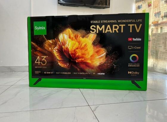 TV Syinix  Android Smart 43 Polegadas. NOVAS, SELADAS
