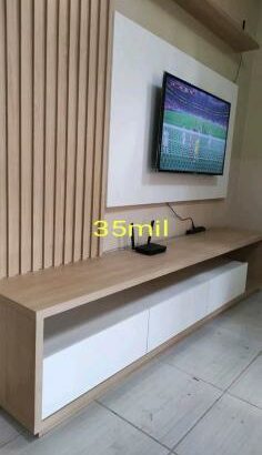 Marcenaria e carpintaria de qualidade fazemos, RACK, PAINEL, RIPADO, ROUPEIROS, NICHOS, GARRAFEIRAS, etc.