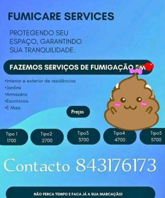 Serviços de fumigação & Limpeza ao domicílio