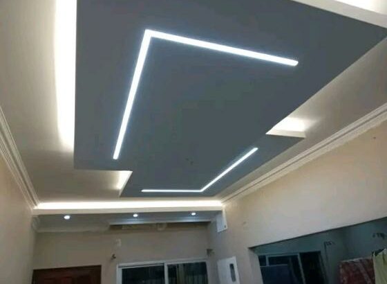 motagem de tecto falso, barramento, pintura