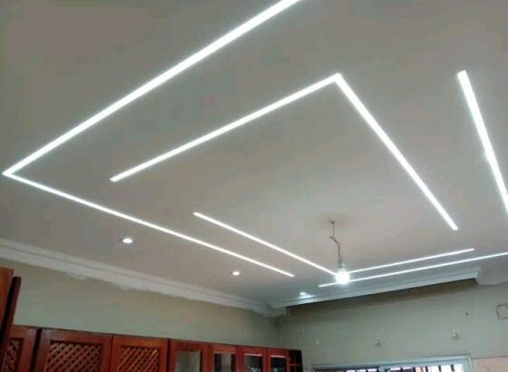 motagem de tecto falso, barramento, pintura