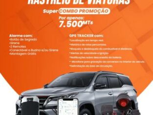 Sistema de rastreamento de viaturas + Alarme gratis “Para de sofrer”