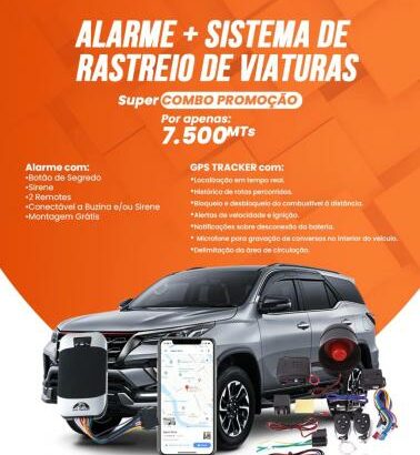 Sistema de rastreamento de viaturas + Alarme gratis “Para de sofrer”