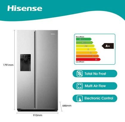 GELEIRA HISENSE 690 C/ DISPENSADOR DE GELO SELADA