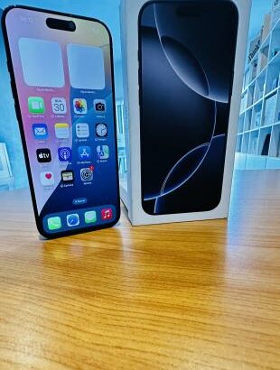 iPhone 16 Pro Max Open Box com Garantia  Aberto a Diferenças 256 GB  Black Titanium  Bateria 98%  Preço :83.500.00MT