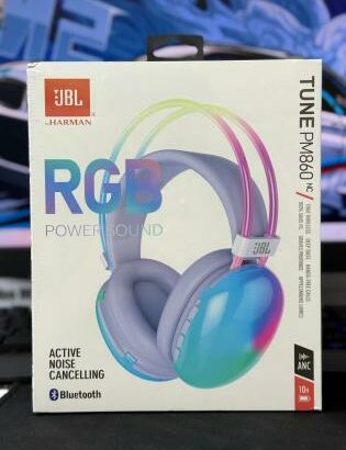 JBL HEADPHONES TUNE PM860 NC RGB POWER SOUND  ACTIVE NOISE CANCELLING. SELADOS
