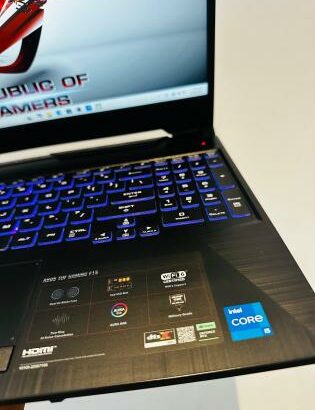 Laptop ASUS TUF Gaming F15 i5 11th 16GB RAM 512GB SSD Nvidia GeForce RTX 2050 4GB