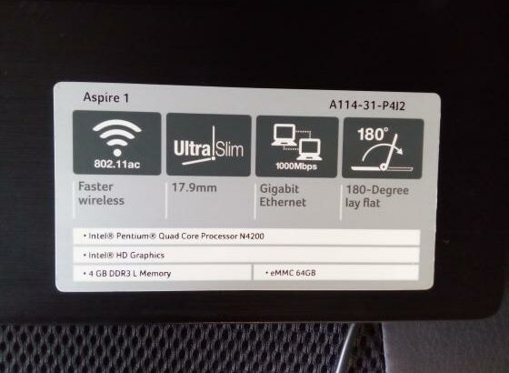 Laptop Marca Acer Versão Aspire