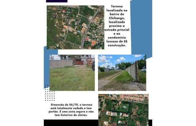 Chiango: Terreno 50/70 c/ Muro Próx. Condomínios SS Construções