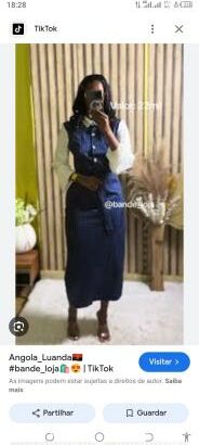 Conjunto estiloso Vestido e camisa 825354803