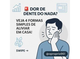 Como parar a dor de dente sem sair de casa