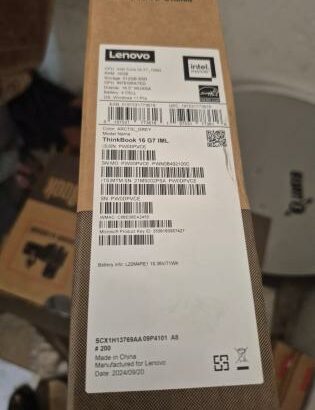 Lenovo ThinkBook 16 G7 IML 16″ Intel Core Ultra 7 155H 16GB 512GB SSD W11 Pro Arctic Grey