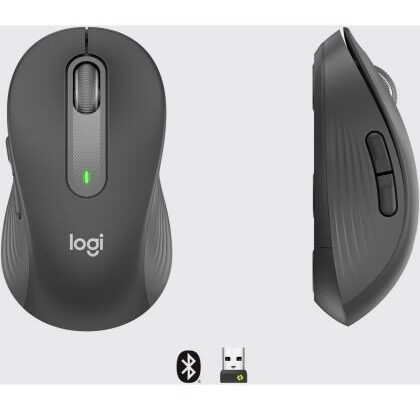 Logitech M650 L Silent, Bluetooth, Bolt USB receiver, Graphite
