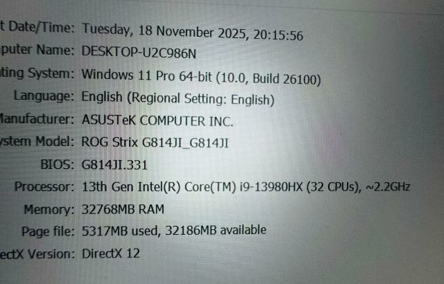 Asus ROG Strix Core i9-13ª Geração, LAPTOP GAMER potente
