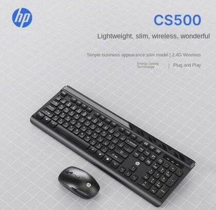 Teclado HP CS500 Wireless Keyboard + Mouse