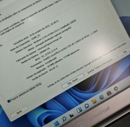 *LAPTOPS Packard Bell* 10th Gen Intel Core i5-1035G1 @ 1.0Ghz (8CPUs) ~1.2GHz Ram 8gb SSD M2 NVm 512gb,
10 unidades disponíveis