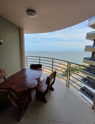Arrenda se apartamento novo com vista ao mar mobilado tipo 3 com suites mais 2wc no condomínio karibu na avenida marginal entrega imediata