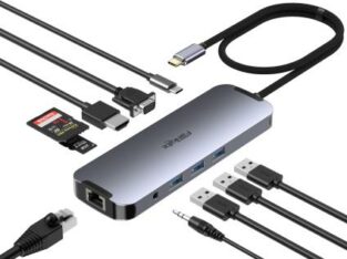 10 PORT USB-C DOCKING HUB Selados Entregas