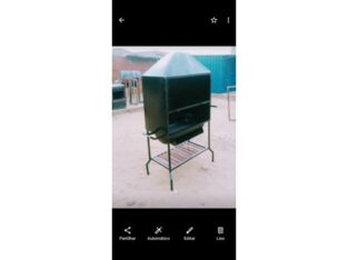 Fogão churrasqueira móvel